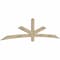 Ekena Millwork Alberta Rough Sawn Timber Gable Bracket, Douglas Fir, 108"W x 27"H x 2"D x 4"F, 6/12 Pitch GBW108X27X0204ALB00RDF - alternate 5